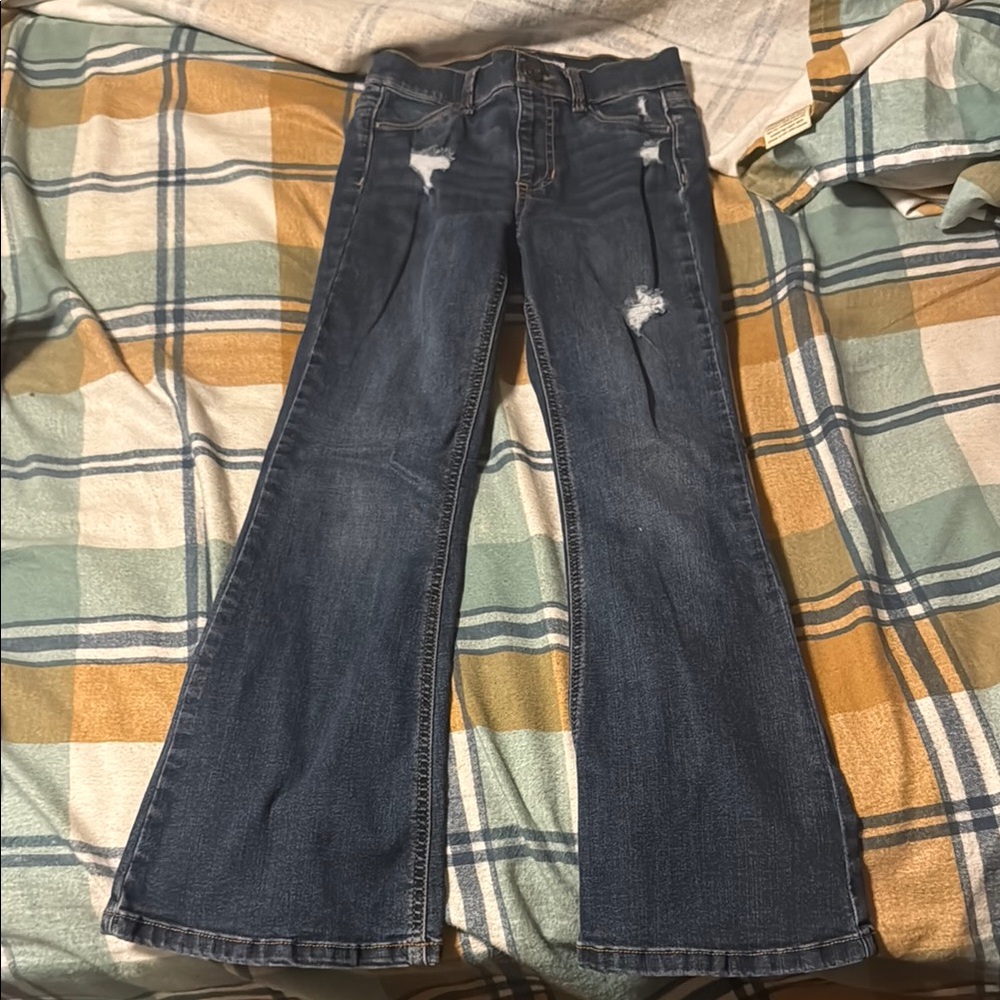 KidsBlue Distressed Jeans as 7/8